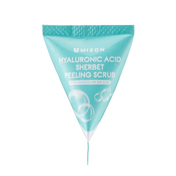 Гиалуроновый скраб в пирамидке Mizon Hyaluronic Sherbet Peeling Scrub - 1 шт.