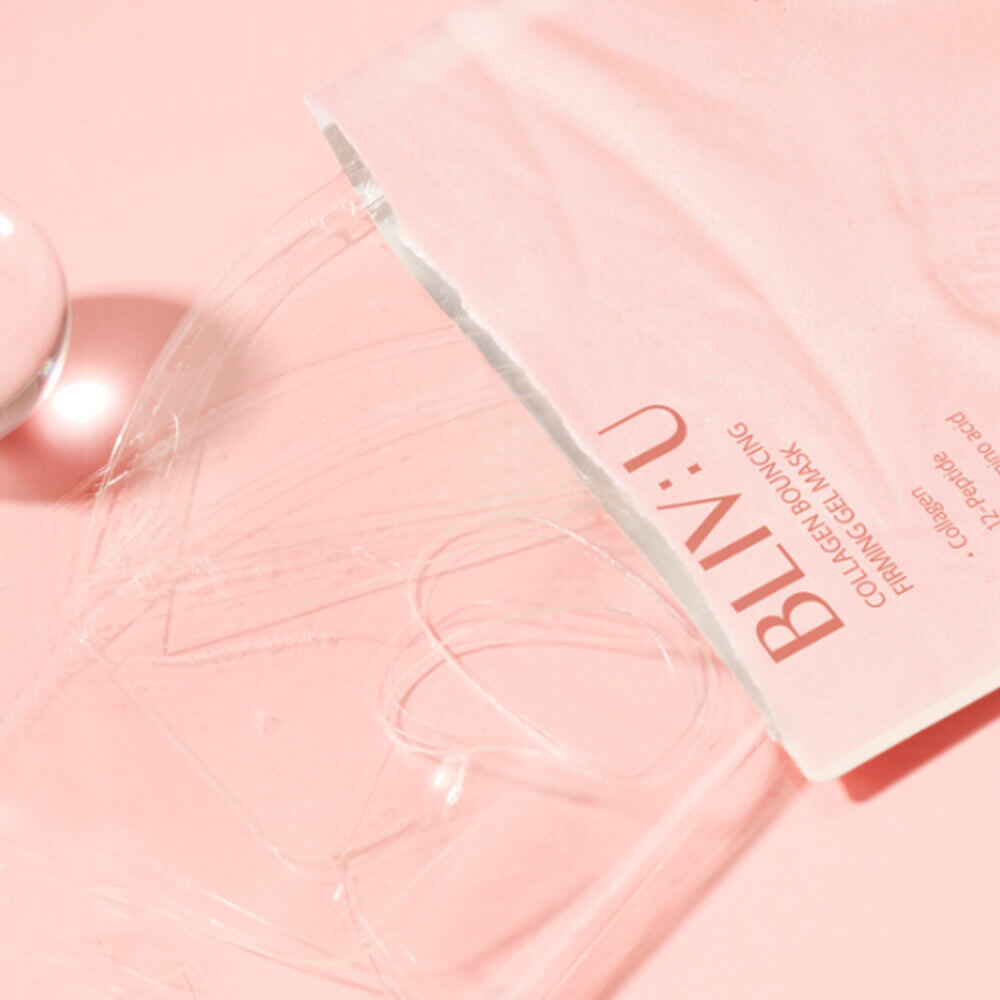 Коллагеновая гидрогелевая маска с пептидами BLIV:U Collagen Bouncing Firming Gel Mask