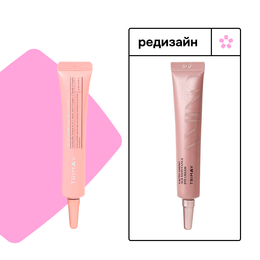 Антивозрастной крем для век с пептидами и пробиотиками Trimay Lacto Amino Age Resistance Eye Cream