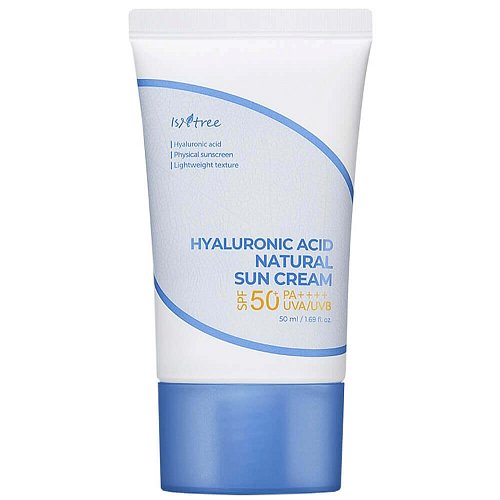Увлажняющий минеральный солнцезащитный крем IsNtree Hyaluronic Acid Natural Sun Cream SPF50+ PA++++