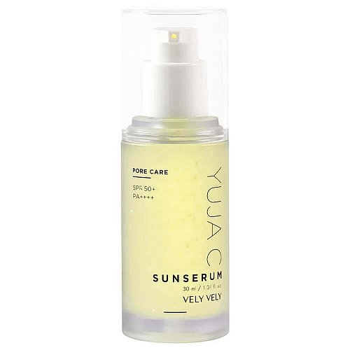 Солнцезащитная сыворотка с витамином С для сияния кожи Vely Vely Yuja C Sun Serum SPF50+ PA++++