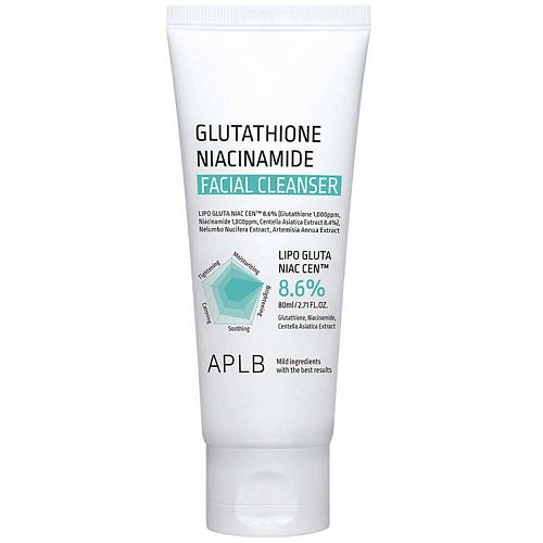 Осветляющая пенка с глутатионом APLB Glutathione Niacinamide Facial Cleanser