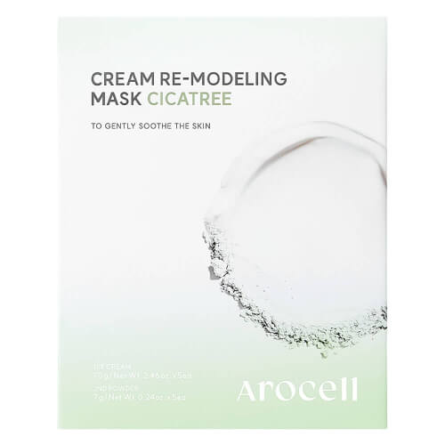 Успокаивающая альгинатная маска c чайным деревом Arocell Cream Re-modeling Mask Cicatree