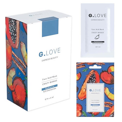 Энзимная маска-эксфолиант с комплексом кислот G.Love Face Acid Mask Crazy Mango
