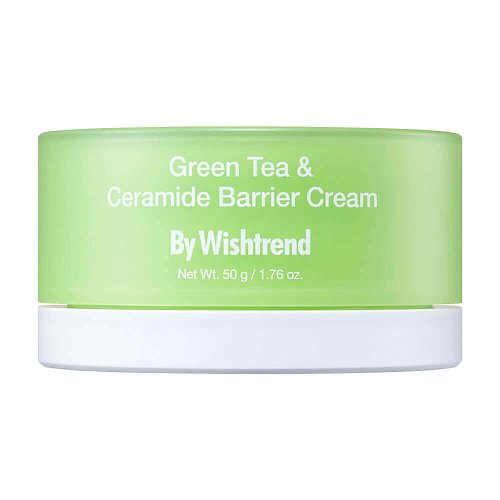 Восстанавливающий крем с зелёным чаем и церамидами By Wishtrend Green Tea & Ceramide Barrier Cream