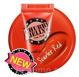 Пленочный Тинт-тату для губ Secret Key Chubby Jelly Tint Pack Scarlet Red - Алый