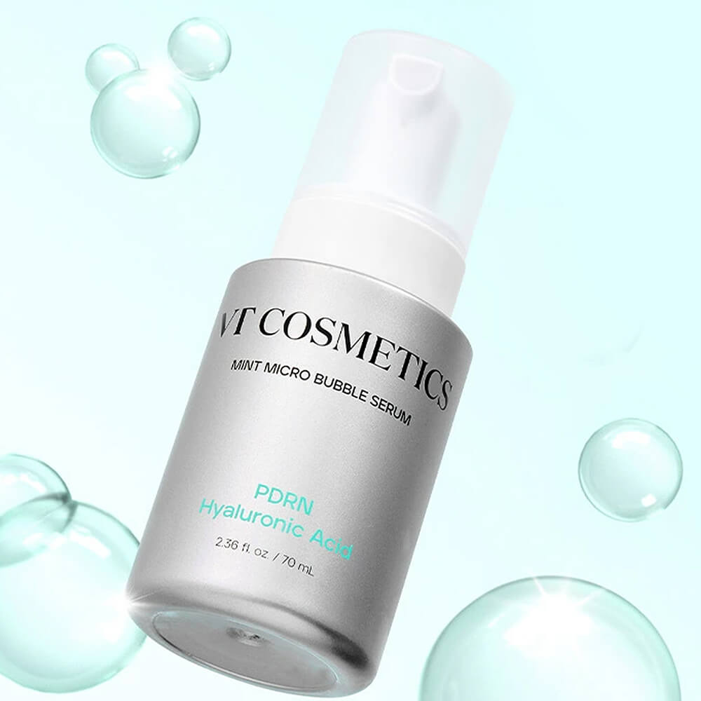 Пузырьковая сыворотка с ПДРН VT Cosmetics PDRN Hyaluronic Mint Micro Bubble Serum