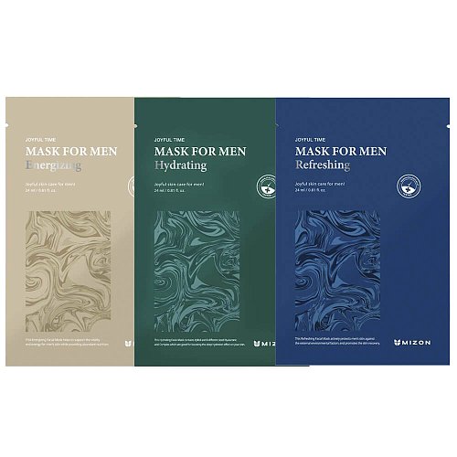 Мужская тканевая маска для лица Mizon Joyful Time Mask For Men 