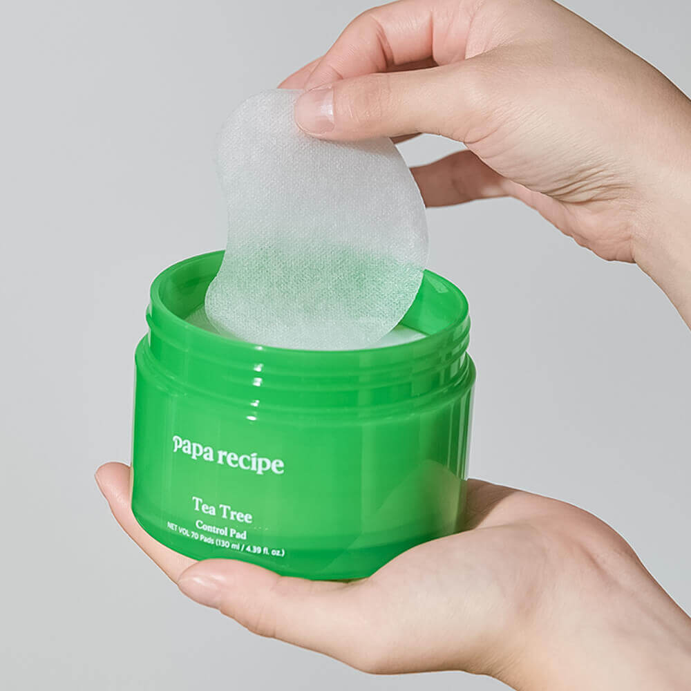Тонкие успокаивающие пэды с чайным деревом Papa Recipe Tea Tree Control Pad