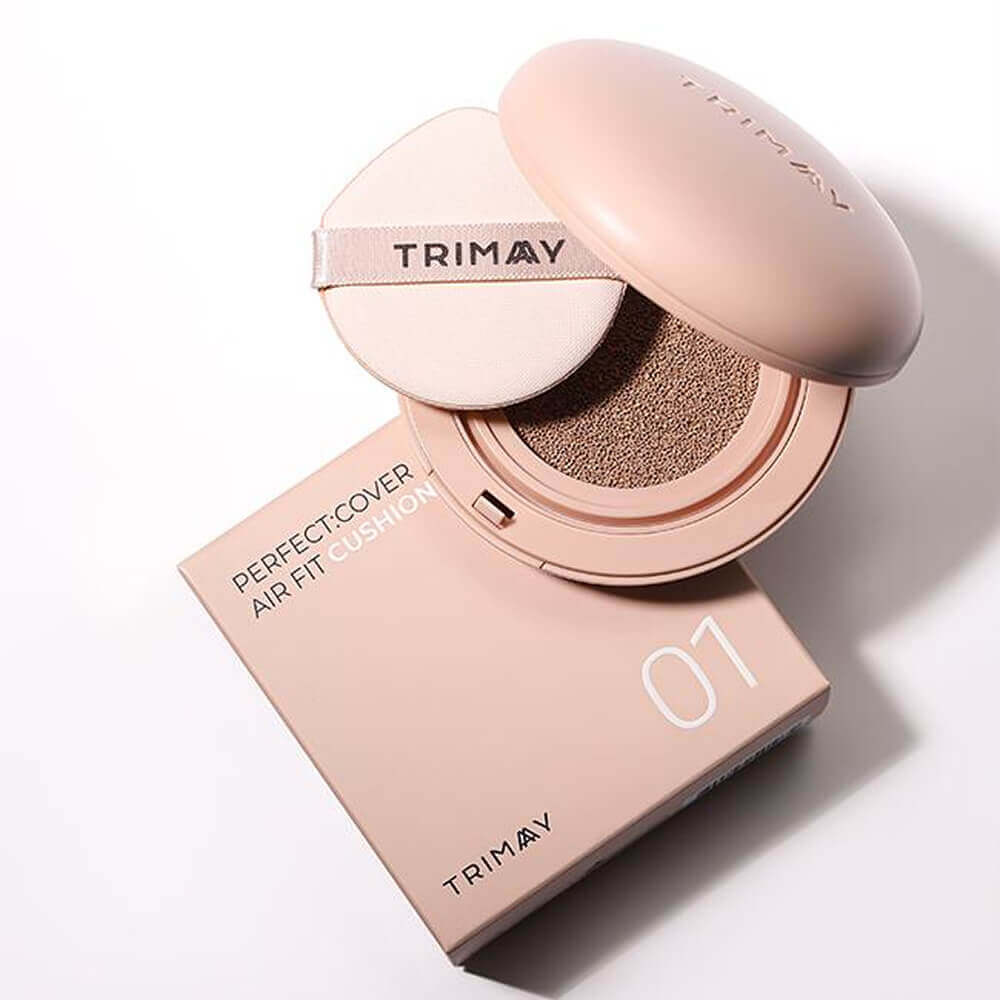 Стойкий увлажняющий кушон Trimay Perfect Cover Air Fit Cushion SPF40 PA++