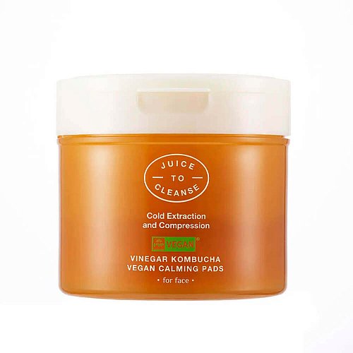 Успокаивающие пэды с 76% комбучи Juice To Cleanse Vinegar Kombucha Vegan Calming Pads