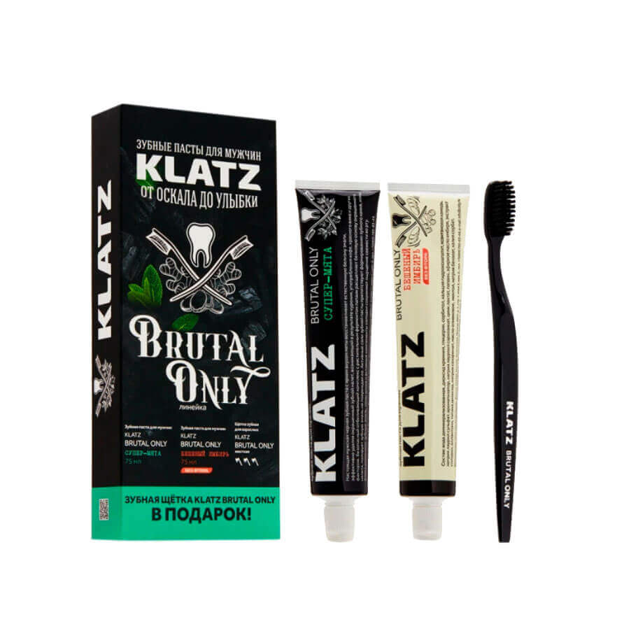 

Набор зубных паст для мужчин Klatz Brutal Only