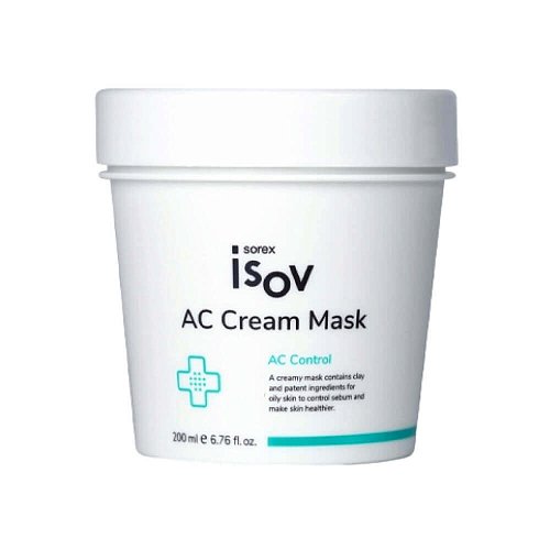 Себорегулирующая глиняная маска для проблемной кожи Isov Sorex AC Сream Mask