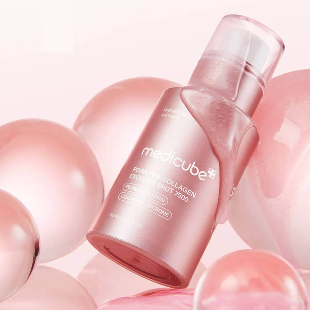 Интенсивная омолаживающая ампула с микроиглами medicube PDRN Pink Collagen Exosome Shot Serum 7500
