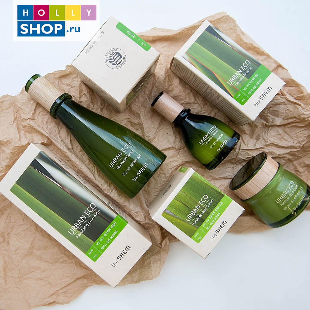 Сыворотка для лица с экстрактом новозеландского льна The Saem Urban Eco Harakeke Ampoule