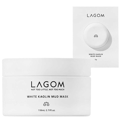 Отшелушивающая глиняная маска Lagom White Kaolin Mud Mask