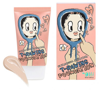 

Легкий тональный крем Elizavecca Skin Liar T-Rawing Foundation SPF50+PA+++ №9