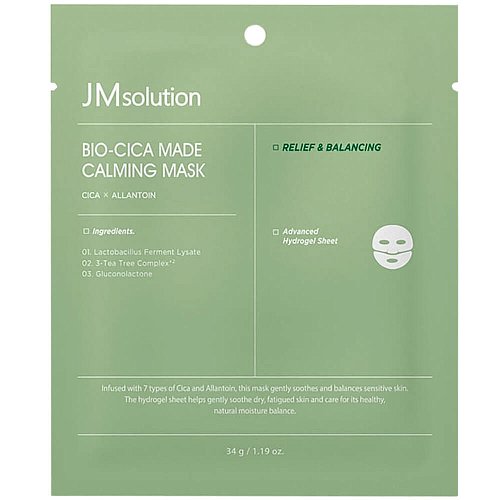Тающая гидрогелевая маска с центеллой JMsolution Bio-Cica Made Calming Mask