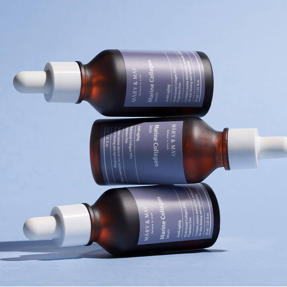 Антивозрастная ампула с 95% коллагена Mary&May Marine Collagen Serum