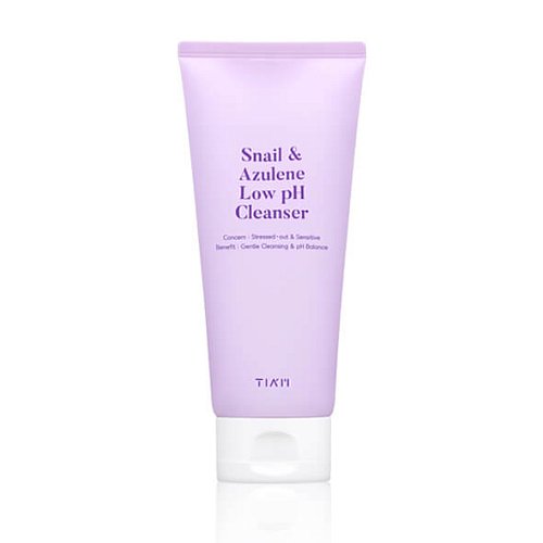 Успокаивающий гель для умывания с муцином TIAM Snail & Azulene Low pH Cleanser