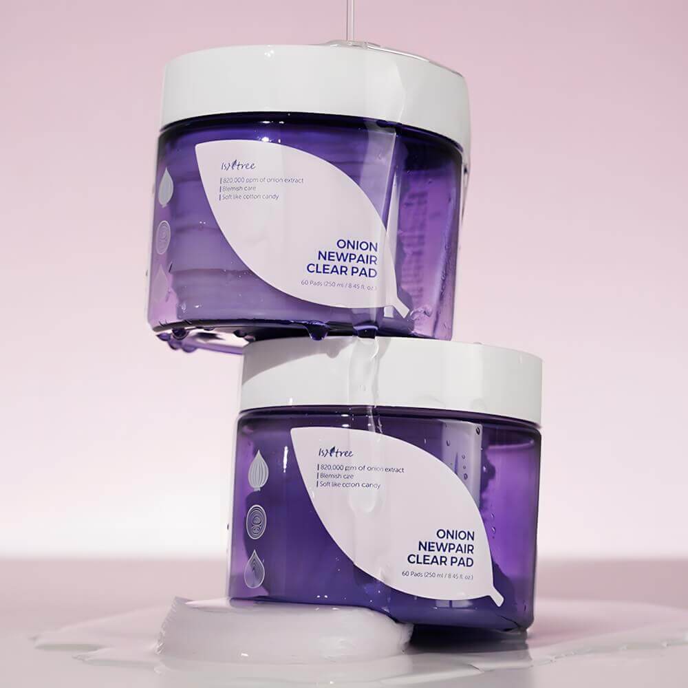 Многослойные пэды для проблемной кожи с красным луком IsNtree Onion Newpair Clear Pad