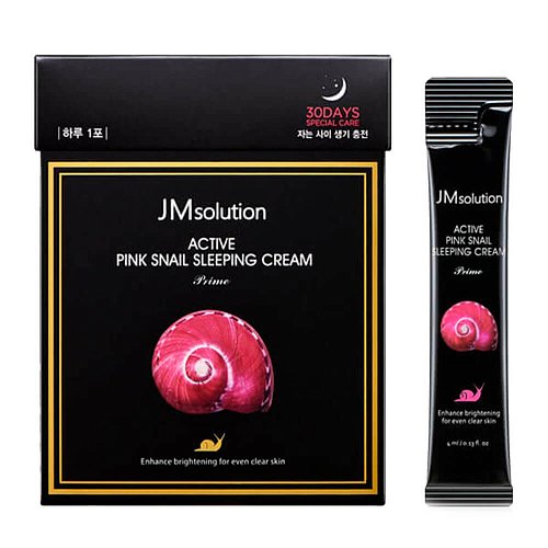 Обновляющая ночная маска с муцином улитки JMsolution Active Pink Snail Sleeping Cream Prime
