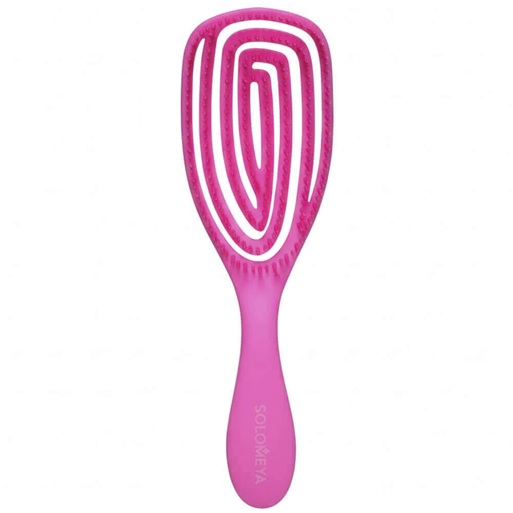 Массажная расчёска с ароматом малины Solomeya Wet Detangler Brush Oval Raspberry