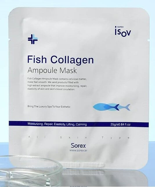 Маска тканевая с коллагеном Isov Fish Collagen Ampoule Mask