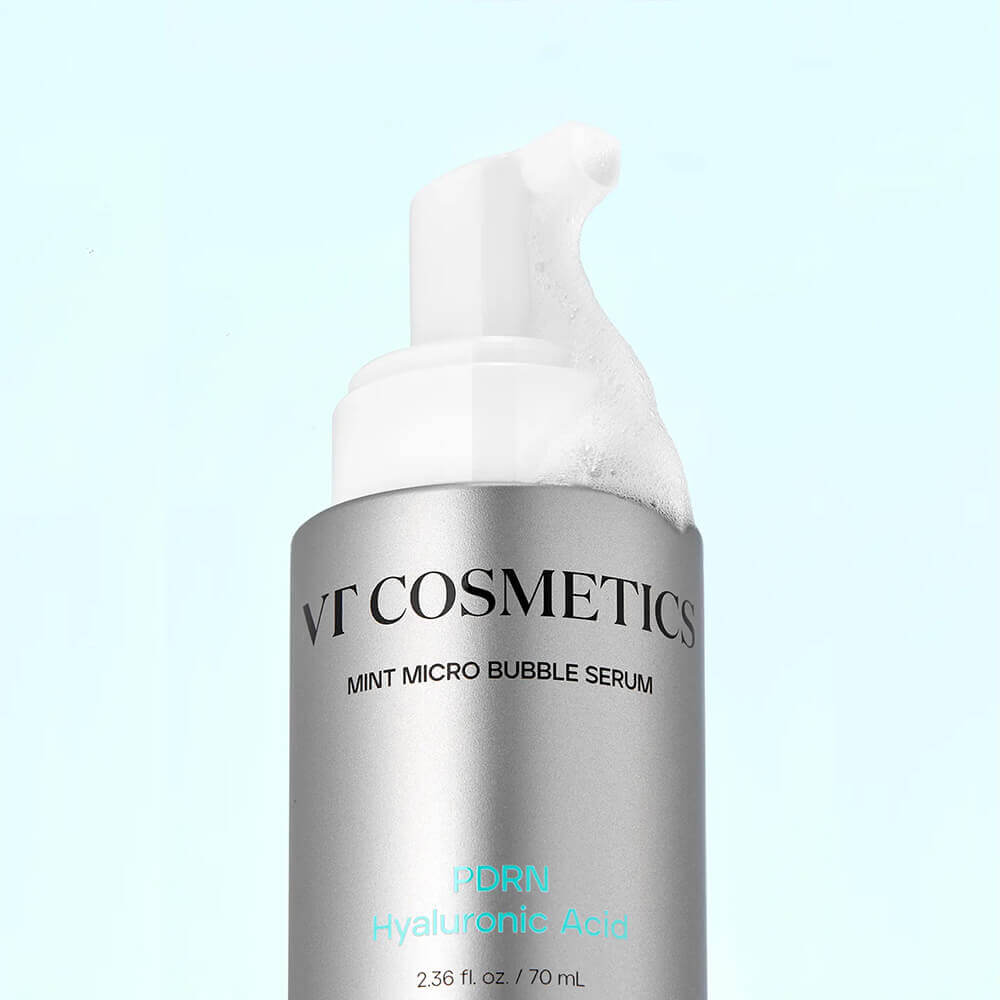 Пузырьковая сыворотка с ПДРН VT Cosmetics PDRN Hyaluronic Mint Micro Bubble Serum