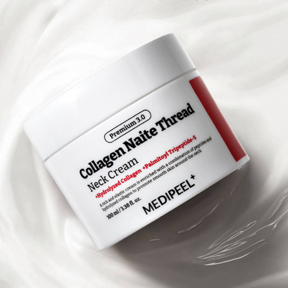 Крем для шеи с коллагеном и пептидами MEDIPEEL Premium 3.0 Collagen Naite Thread Neck Cream