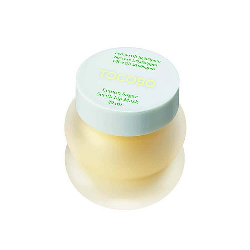 Несмываемая сахарная маска-скраб для губ Tocobo Lemon Sugar Scrub Lip Mask