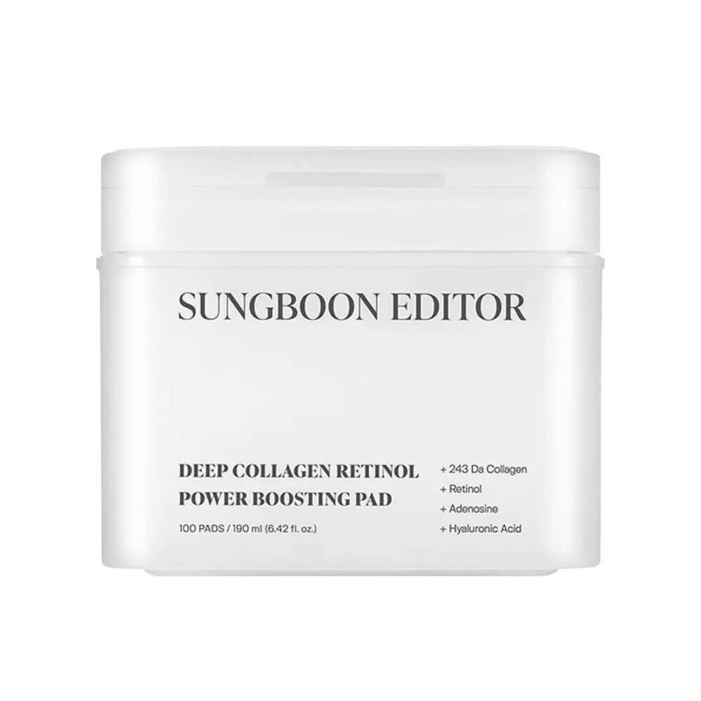

Увлажняющие пэды с коллагеном и ретинолом Sungboon Editor Deep Collagen Retinol Power Boosting Pad