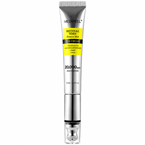 Массажный крем для век с ретиналем и микроиглами MEDIPEEL Retinal NMN Bounce Shot Eye Cream