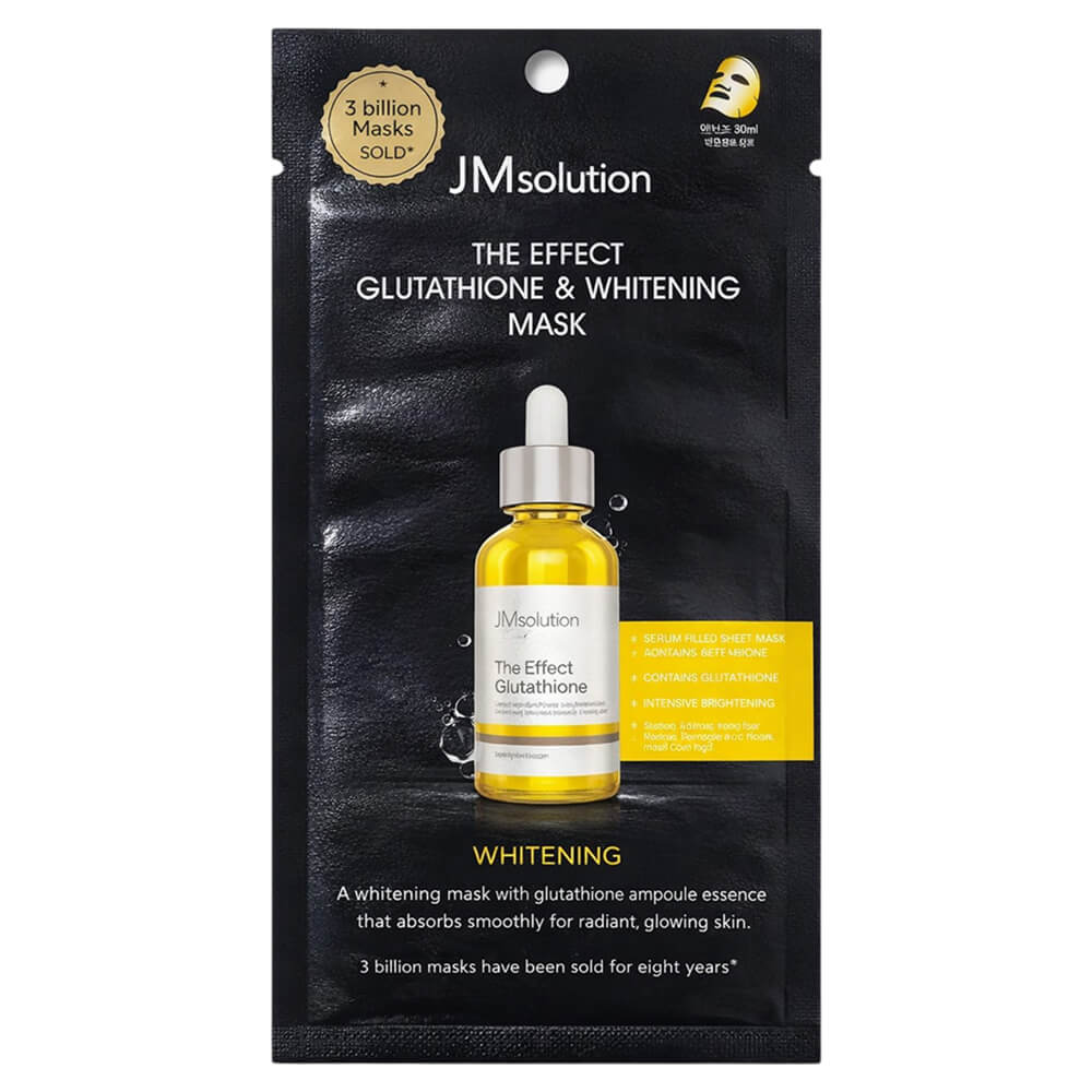Тканевая маска с глутатионом JMsolution The Effect Glutathione & Whitening Mask
