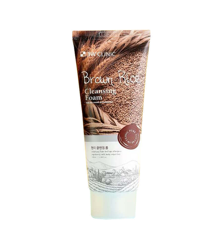 Пенка для умывания 3W CLINIC Cleansing Foam Brown Rice