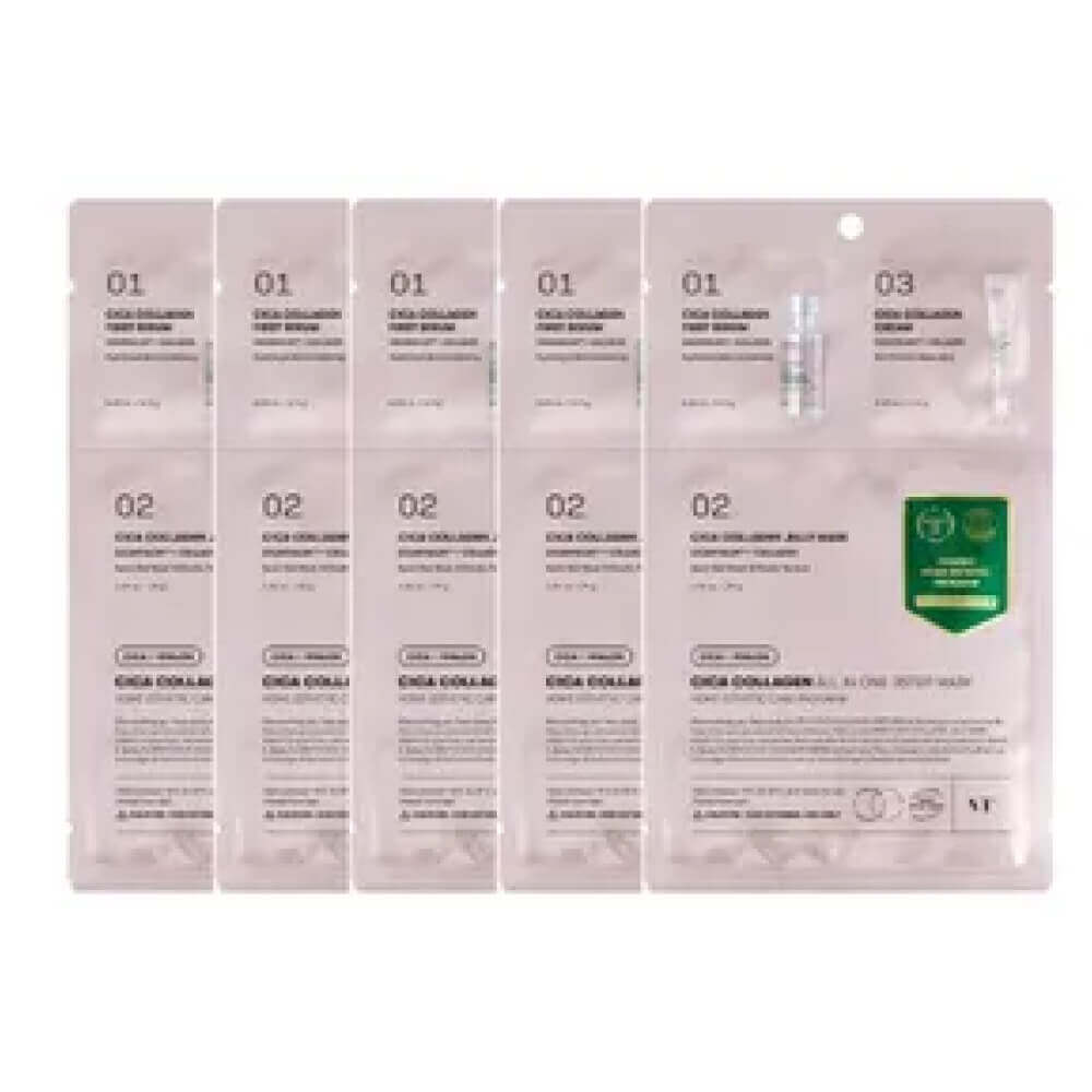 КОРОБКА Трёхступенчатый набор с коллагеном VT Cosmetics Cica Collagen All In One 3Step Mask