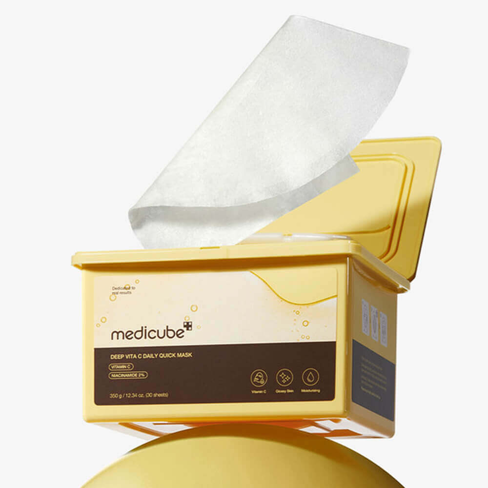 Набор осветляющих масок с витамином С medicube Deep Vita C Daily Quick Mask