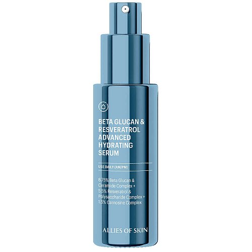 Антиоксидантная сыворотка Allies of Skin Beta Glucan & Resveratrol Advanced Hydrating Serum