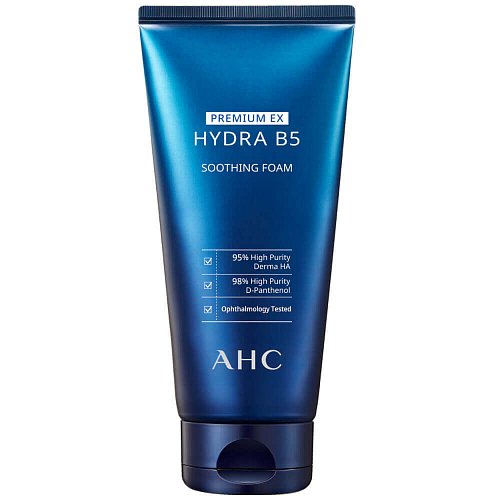 Премиальная пенка для умывания с успокаивающим действием AHC Premium Hydra B5 Soothing Foam
