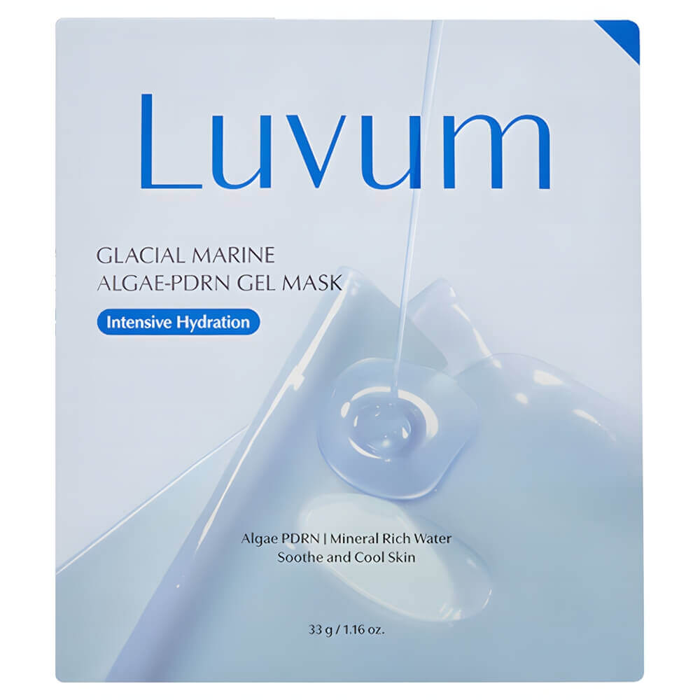 Тающая гелевая маска с ПДРН и ледниковой водой Luvum Glacial Marine Algae PDRN Gel Mask