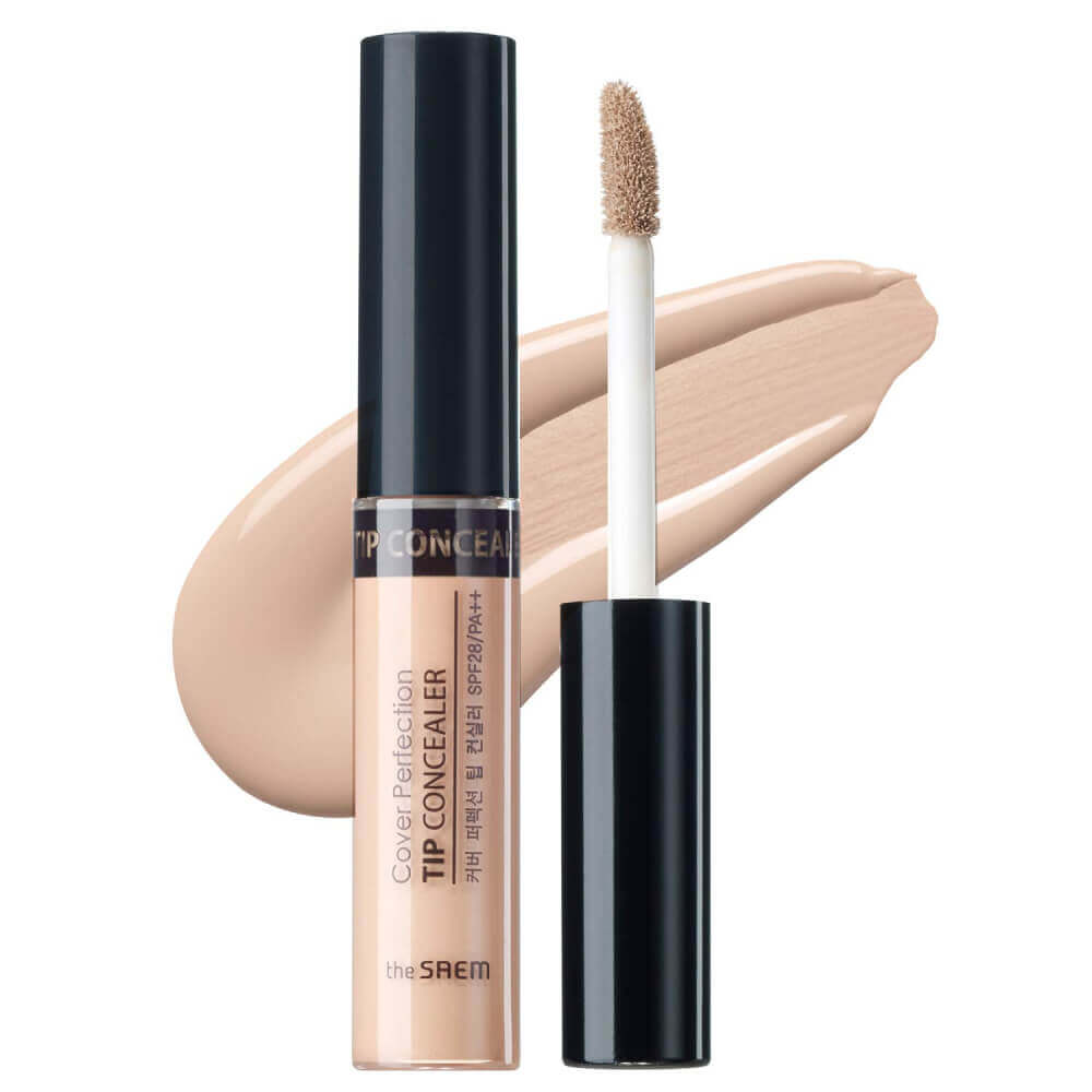 Жидкий консилер The Saem Cover Perfection Tip Concealer 1.75 Middle Beige