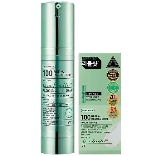 Бустер-сыворотка с микроиглами и ретинолом VT Cosmetics Reti-A Reedle Shot 100