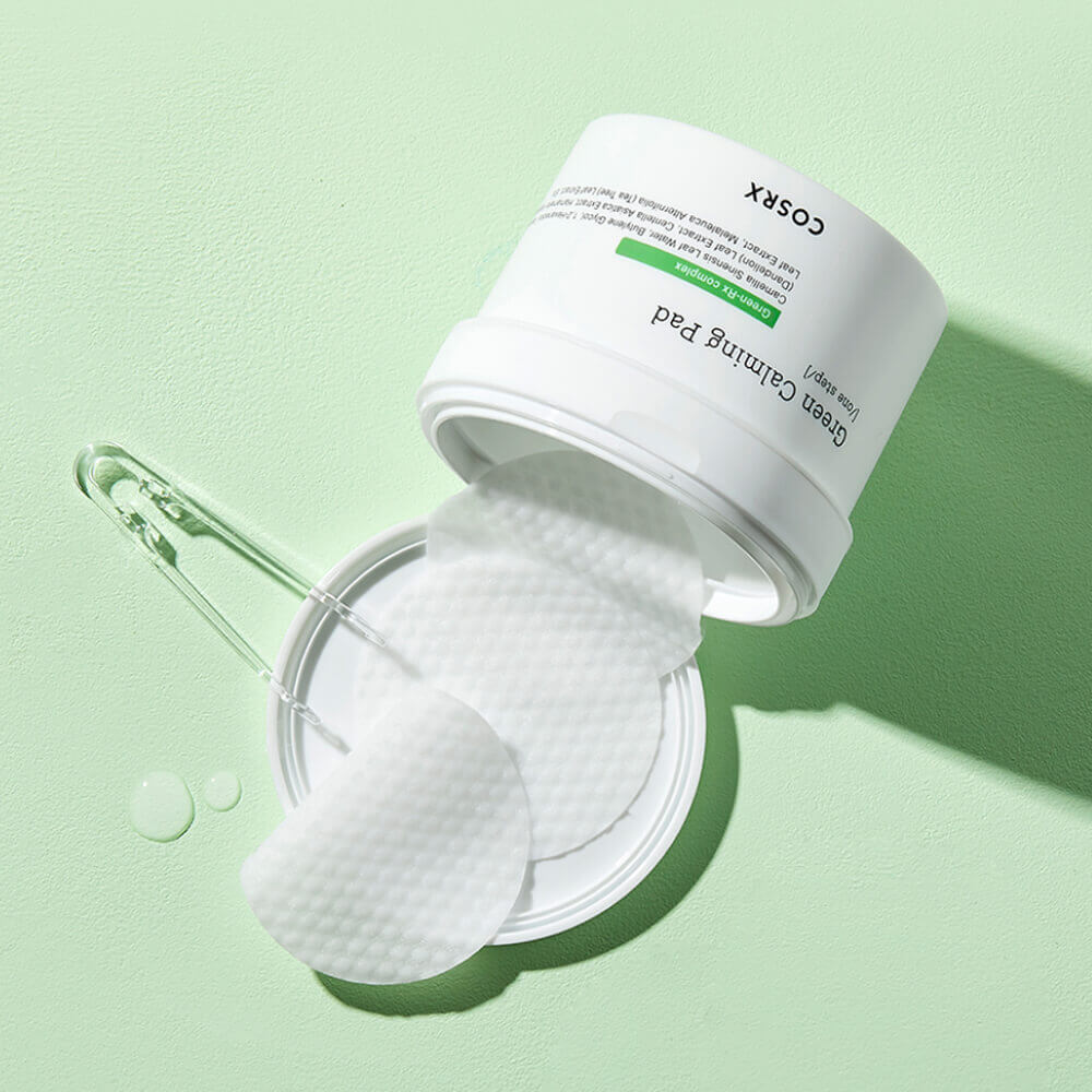 Успокаивающие пэды для чувствительной кожи COSRX Green Calming Pad