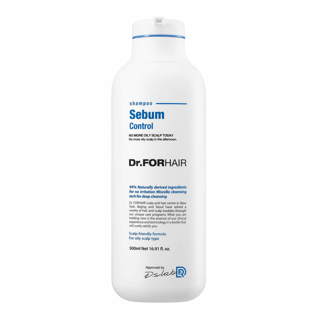 Себорегулирующий шампунь для жирной кожи головы Dr.Forhair Sebum Control Shampoo - 500 мл