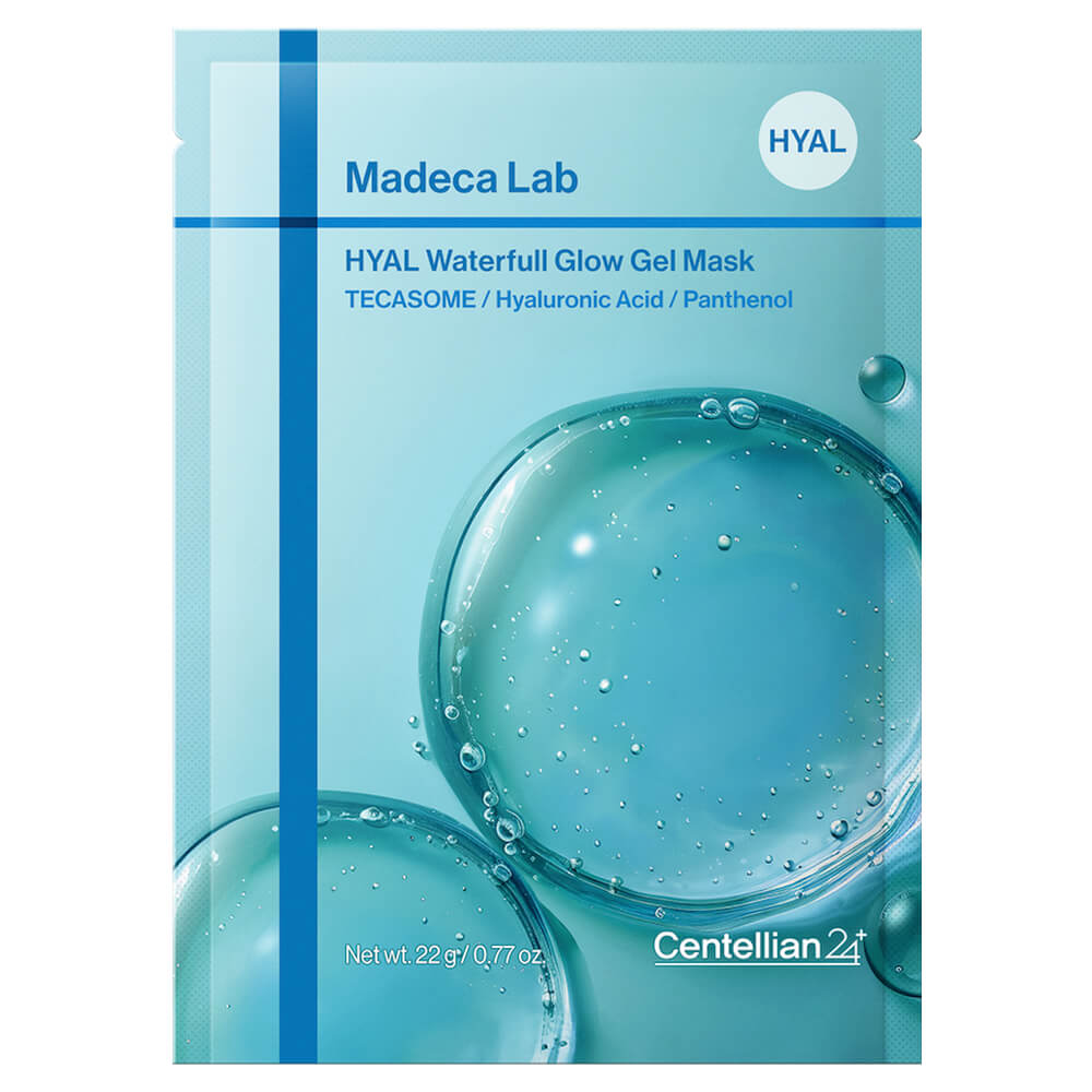 Увлажняющая гидрогелевая маска с центеллой Centellian24 Madeca Lab Hyal Waterfull Glow Gel Mask