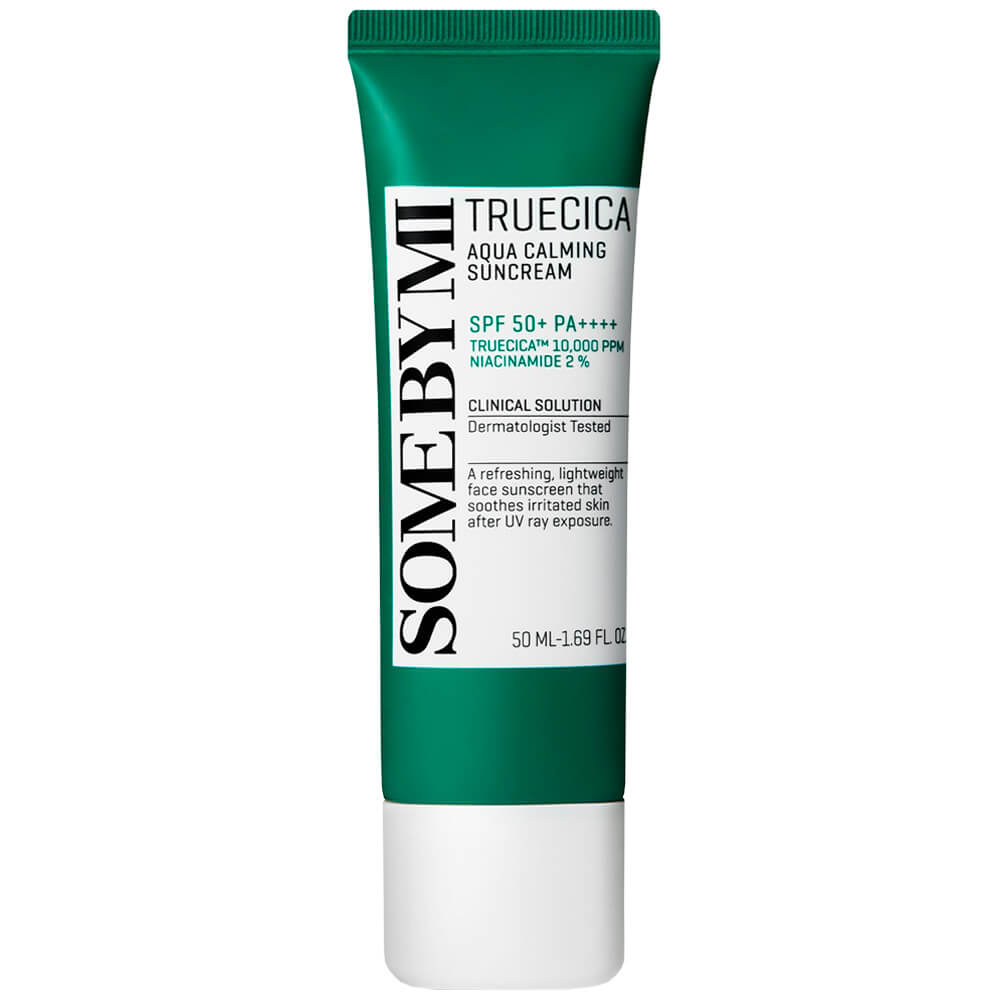 Солнцезащитный крем с комплексом центеллы Some By Mi Truecica Aqua Calming Sun Cream SPF50+ PA ++++