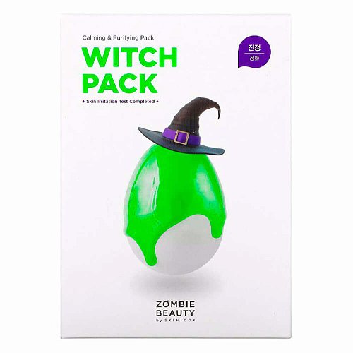 Глиняная маска с зелёным чаем SKIN1004 Zombie Beauty By Witch Pack