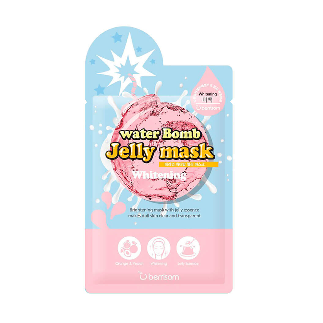Тканевые маски-желе для лица Berrisom water Bomb Jelly mask - Whitening