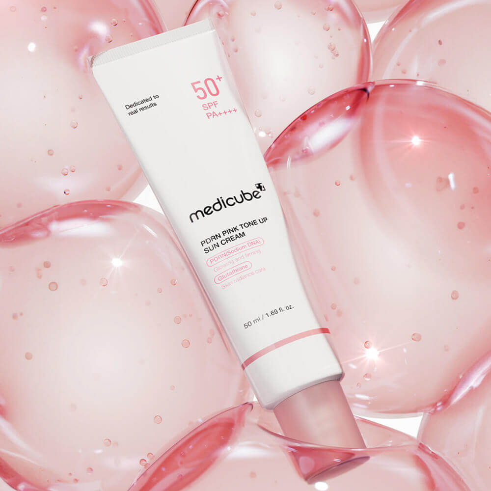 Тонирующий солнцезащитный крем с ПДРН medicube PDRN Pink Tone Up Sun Cream SPF50+ PA++++