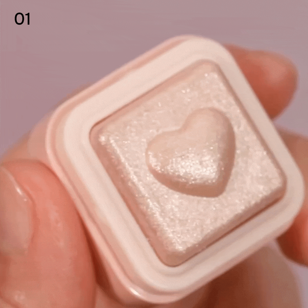 Компактный хайлайтер для лица colorgram Milk Bling Heartlighter